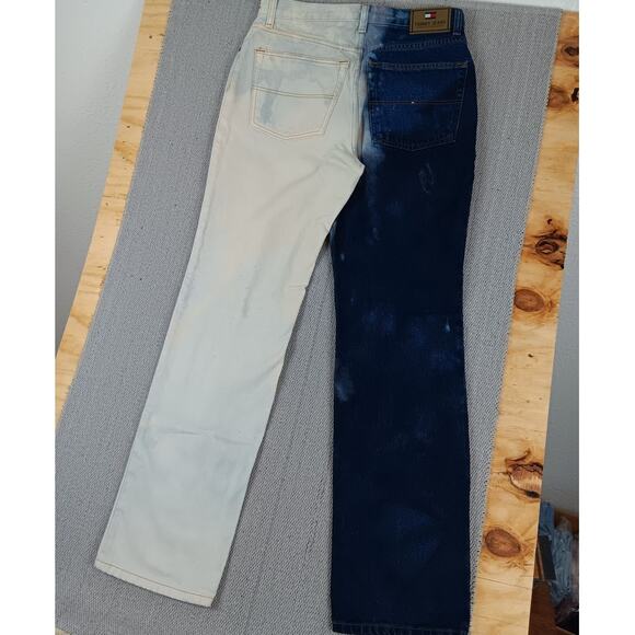 Tommy Hilfiger Vintage Ditto Tie Dyed Jean Men 31X34 Blue/White Classic Straight - Picture 10 of 16